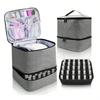 Double-Layer Nail Polish Storage Bag - Holds 30 Bottles, Large-Capacity, Multi-Functional Cosmetic Organizer
