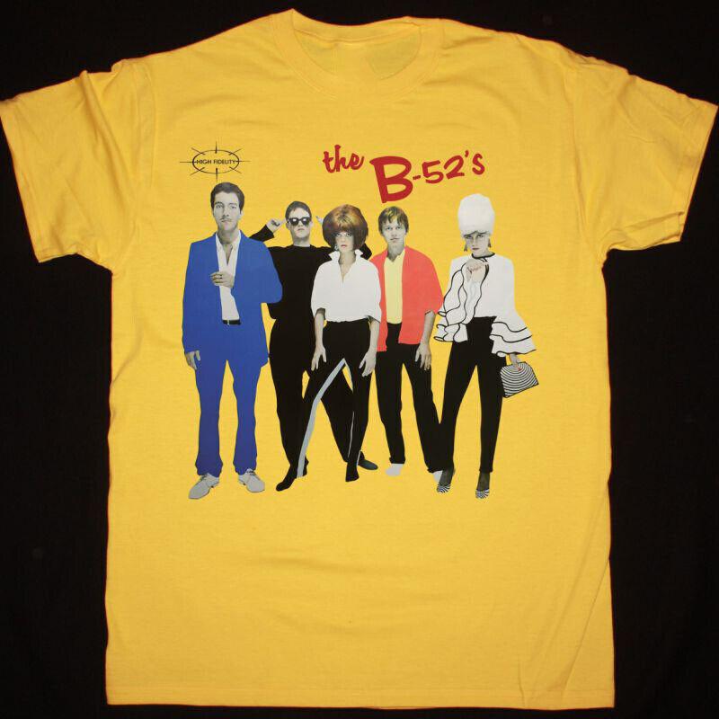 The B-52's band Men T-shirt Yellow Unisex Tee All Sizes S-5XL Unisex T-Shirt