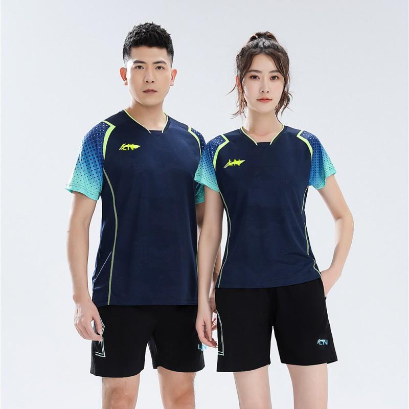 Quick-Dry Badminton Shirt Men Women Sports T-Shirt Breathable Athletic Top Lightweight Training Wear