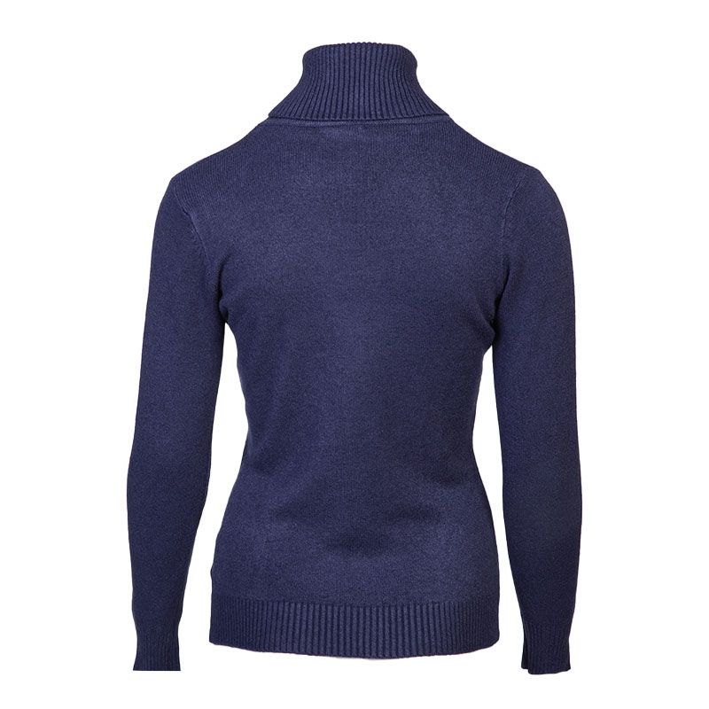 BELLE FEMME Women's Wool and Cashmere Turtleneck Sweater