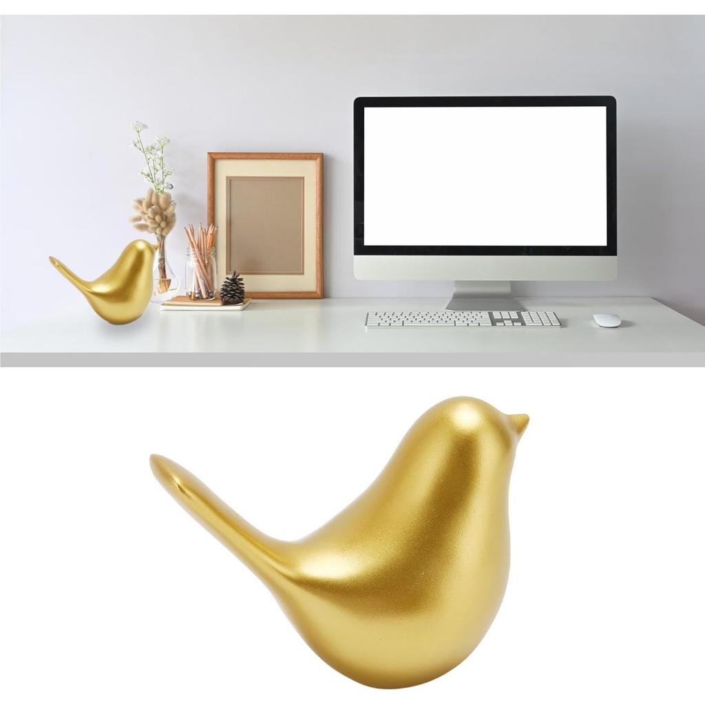 Small Birds Statues Home Decor Modern Style Birds Decorative Ornaments for Living Room, Bedroom, Office Desktop, Cabinets