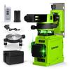 Green 12 Line Laser Level with 5200mAh Rechargeable Battery Module (GF120) - Accurate 3D Model Self-Leveling for Horizontal and Vertical Measurements