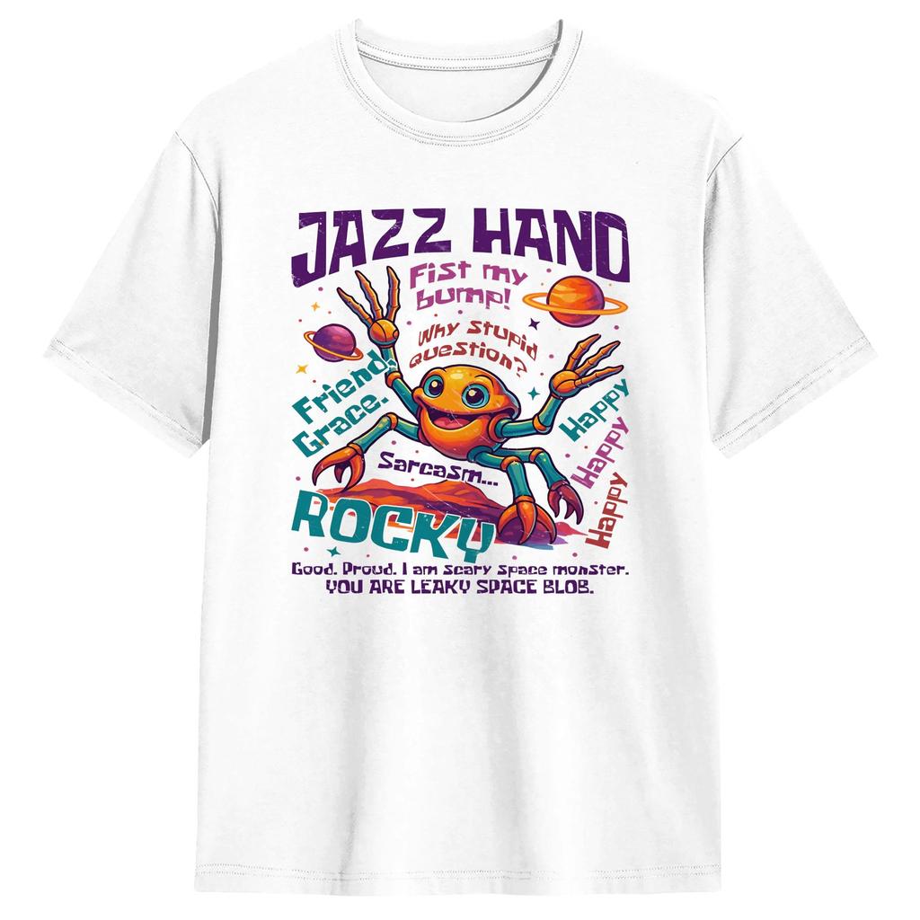 Amaze Amaze Amaze Rocky Project Hail T Shirt Summer Cotton T Shirts for Male Print Tshirt Short Sleeves Y2K Casual Tops