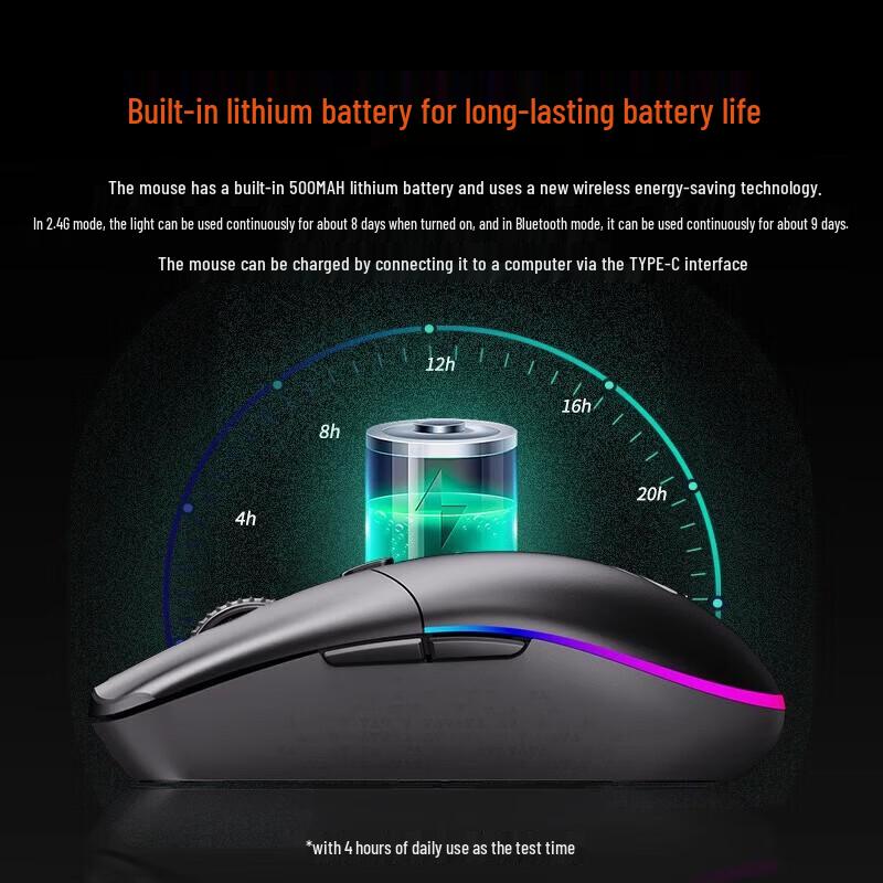 DAREU LM129 Игровая мышь с тремя режимами, RGB, легкая