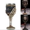 3D Gothic Skull Goblet Double-layer Stainless Steel Interior Skull Dragon Design Bar Party Home Wine Goblet-200ml