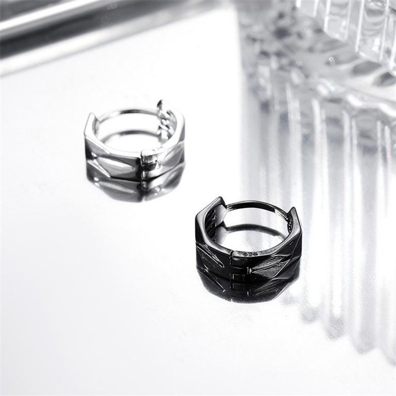 Простые геометрические серьги-кольца для мужчин, трендовые ювелирные изделия в стиле хип-хоп, подарки
