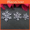 Christmas 10pcs Crystal Snowflakes Ornaments Party Tree Hanging Decoration Xmas Christmas & Winter