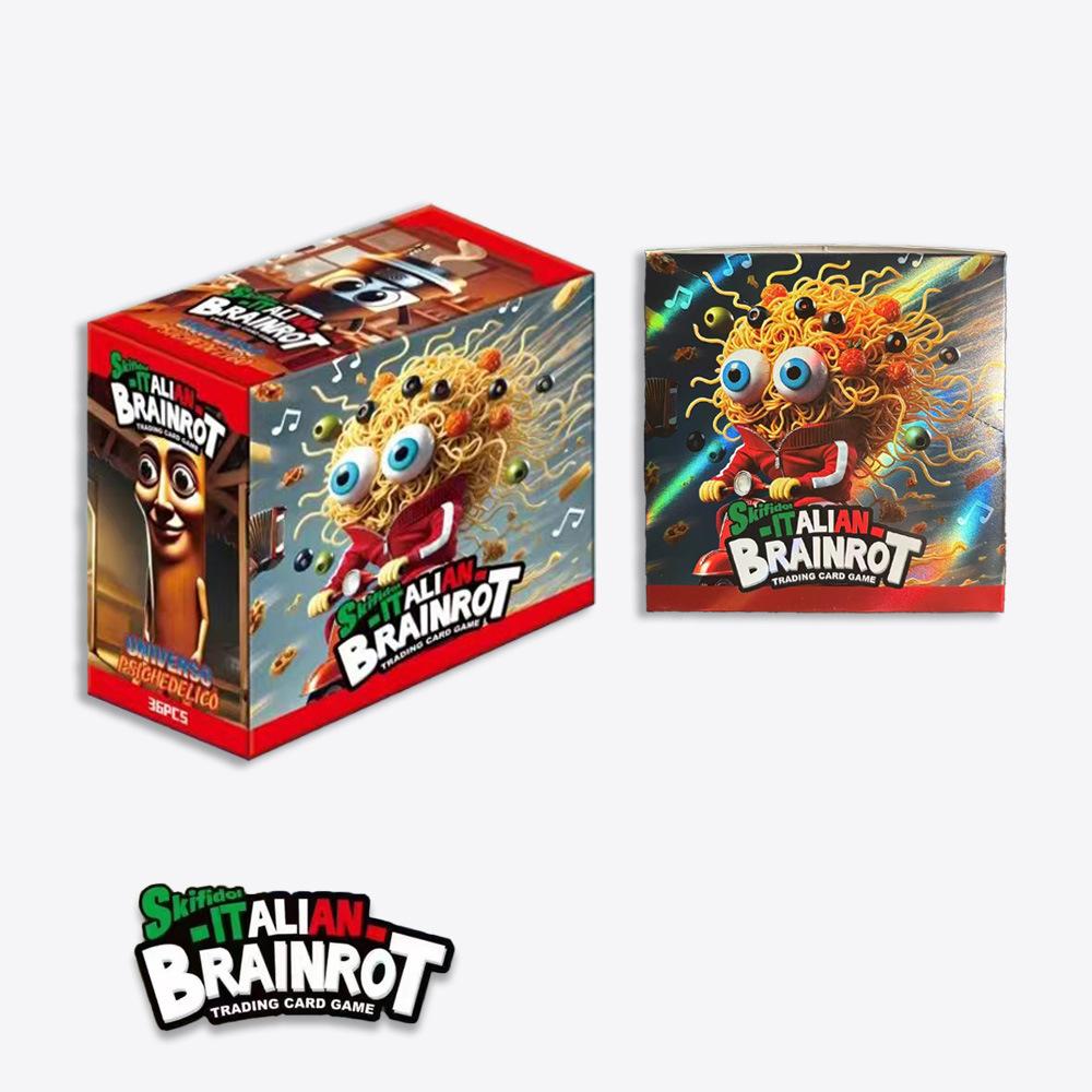 Итальянская Brainrot Коллекционная Карточная Игра Tung Tung Tung Sahur Tralalero Tralala Коллекция Настольные Игры Карты Игрушки Подарок для Детей Сувениры