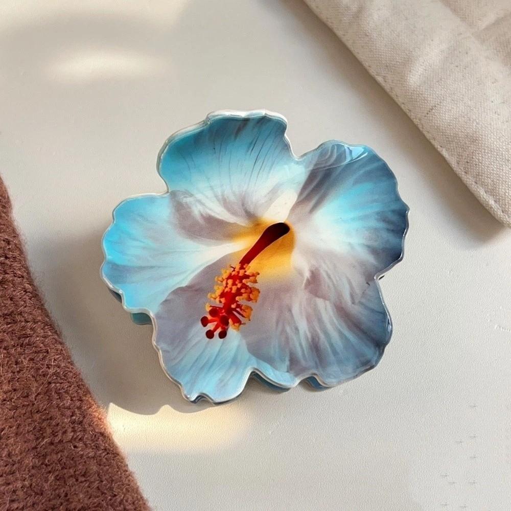 Acrylic Bohemian Claw Clip Vintage Artificial Flower Headpiece  Hawaiian Vacation