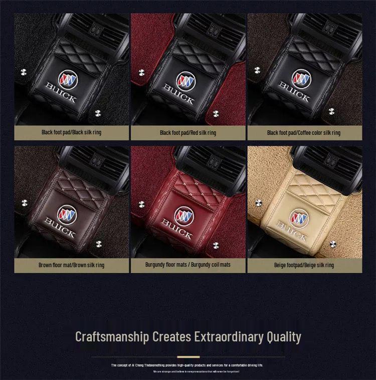 Full Coverage Car Floor Mats for Buick Excelle GT, Excelle, Encore, Envision, Regal, Astra, Verano, and GL6
