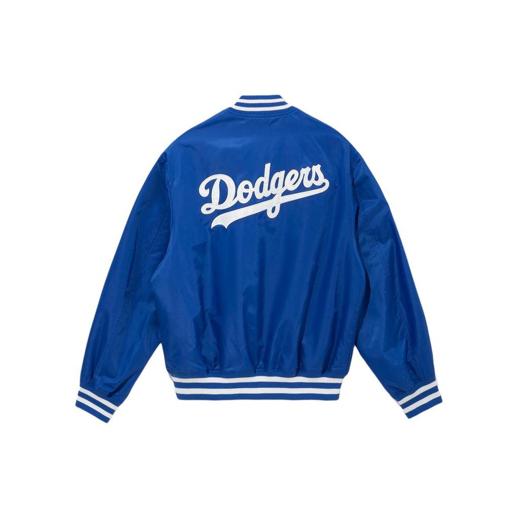 New Era Ss24 Mlb Сеул Серия Лос-Анджелес Доджерс Лонгслив Полосатый На Молнии Логотип Бейсбольная Майка Унисекс Майка Синий 14358747
