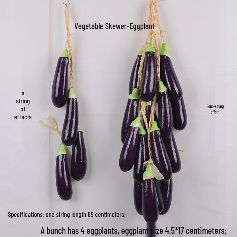 Farmhouse Hanging String Vegetables with Chili, Potato, Corn, Garlic & Peanut Model for Restaurant Courtyard Decor