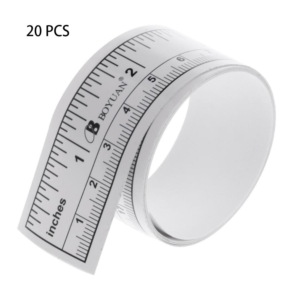 20 Pcs Lightweight Sewing Machine Sticker 90cm Vinyl Ruler Durable Measure Tape Workbench