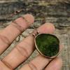 Moldavite Pendant Electroformed Copper Pendant Natural Gemstone Pendant Copper Jewelry Gift For Mom Electroformed Jewelry Handmade Pendant