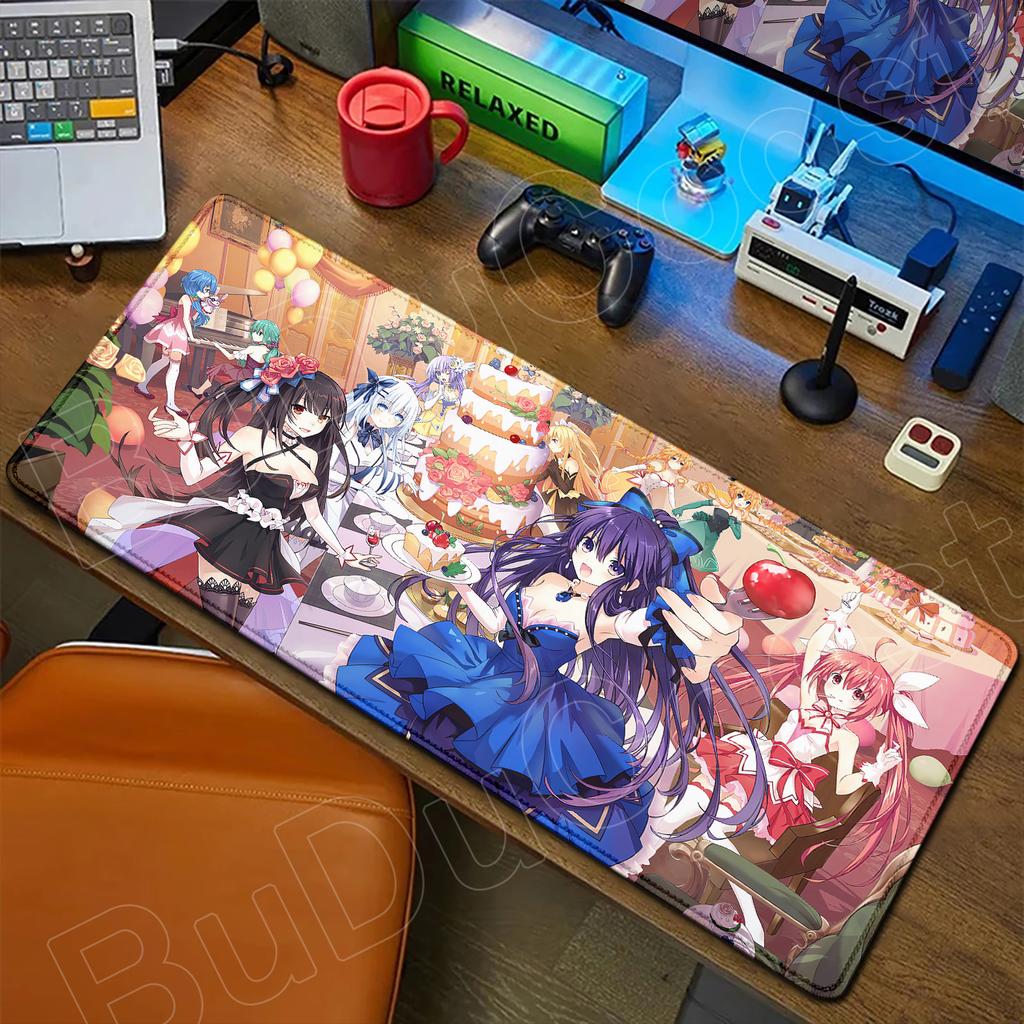 HD Милая Девушка Большой Коврик для Мыши Аниме Date A Live Коврик для Мыши Ноутбук Игровые Аксессуары Клавиатура Рабочий Стол Токисаки Куруми Тока Ятогами