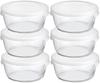 Стеклянный контейнер для хранения круглый 600 мл набор из 6 жаропрочный MST-60-TW