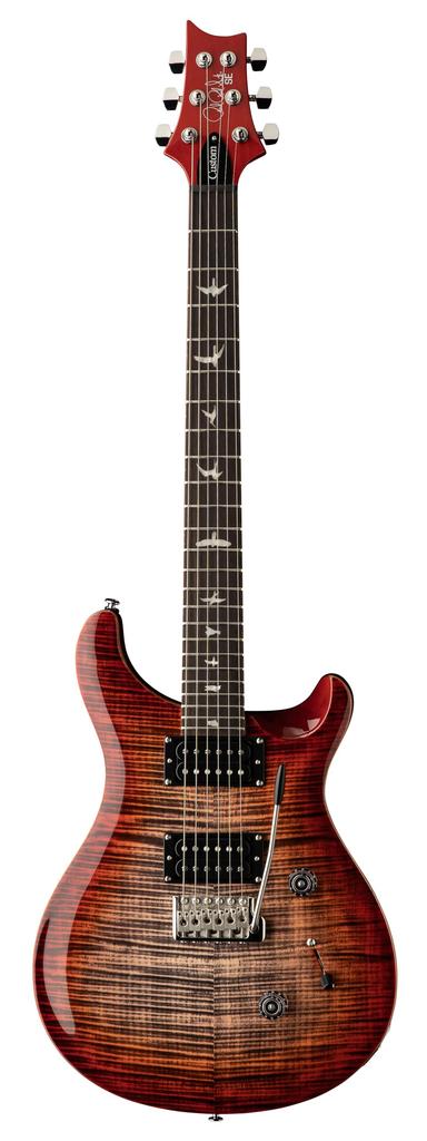 PRS SE Custom 24 Charcoal Cherry Burst with bag