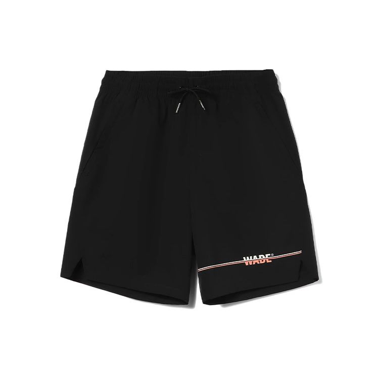 Li Ning Wade Series Printed Quick-Dry Loose Fit Drawstring Shorts Men Shorts Black AKSR355-1