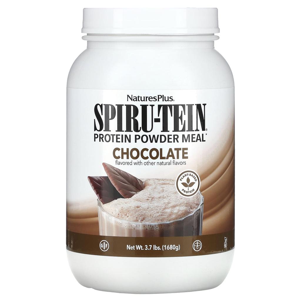NaturesPlus Spiru-Tein, Protein Powder Meal, Chocolate Flavor, 3.7 Lb (1,680 G)