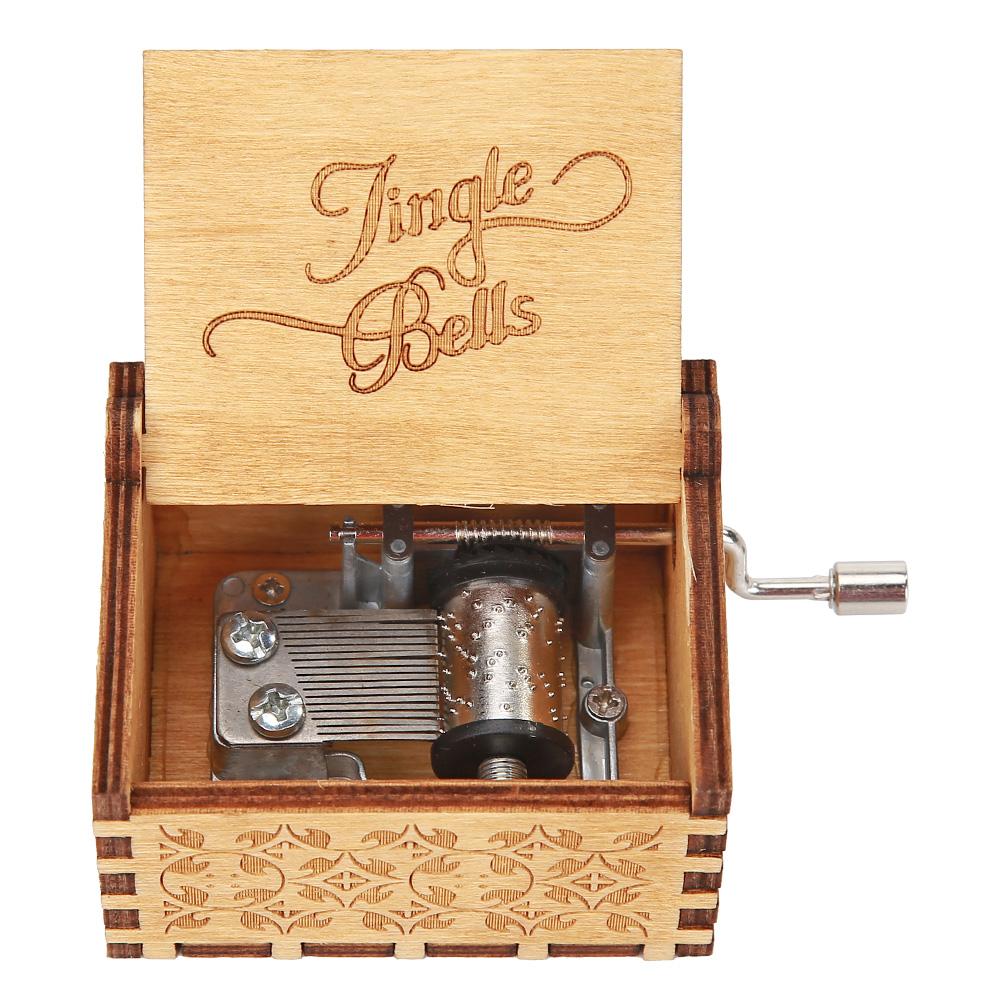 You Are My Sunshine Hand Cranked Music Box with Melody Vintage Music Box Christmas Birthday Gift Beautiful Carved Musical Gadget