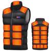Fomte Electric Heated Vest Heating Front and Back Independent Simultaneous with Large 3 Temperature Power Made In Fully for Men and Heated Cold