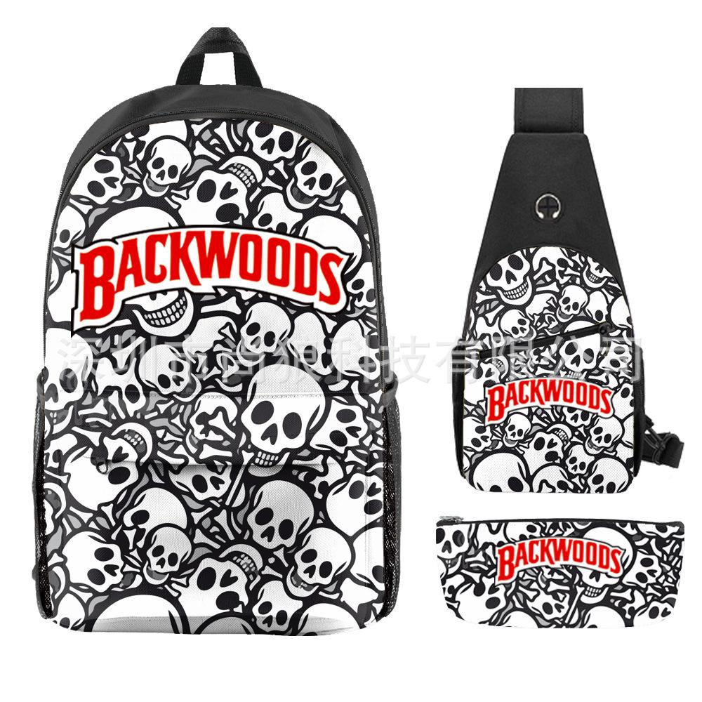 Школьный рюкзак для ученика Backwoods Рюкзак Сумка через плечо Школьная сумка Рюкзак большой емкости Водонепроницаемый рюкзак