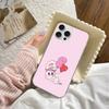 Lovely Cartoon Esthers Bunny For iPhone 14 Pro Max 13 17 11 16 12 15 Air Plus Satin Colorful Phone Case