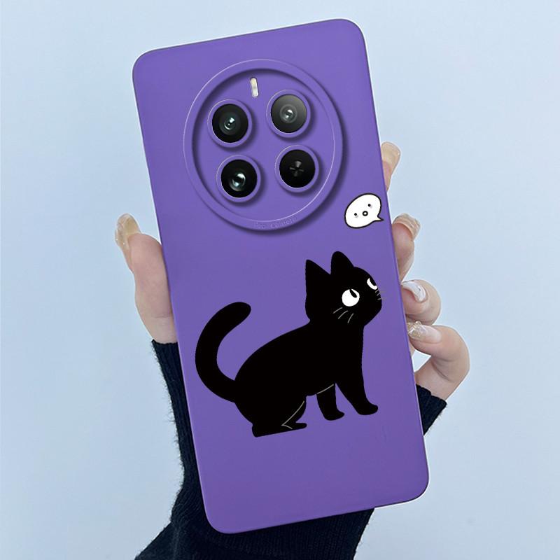 Чехол для Realme 12 Pro Plus 12 Plus 12X 5G, Чехол для телефона, Мультяшный, Красивый Цветок, Жидкий Силикон, Мягкий ТПУ, Защитная Крышка, Оболочка, Capa