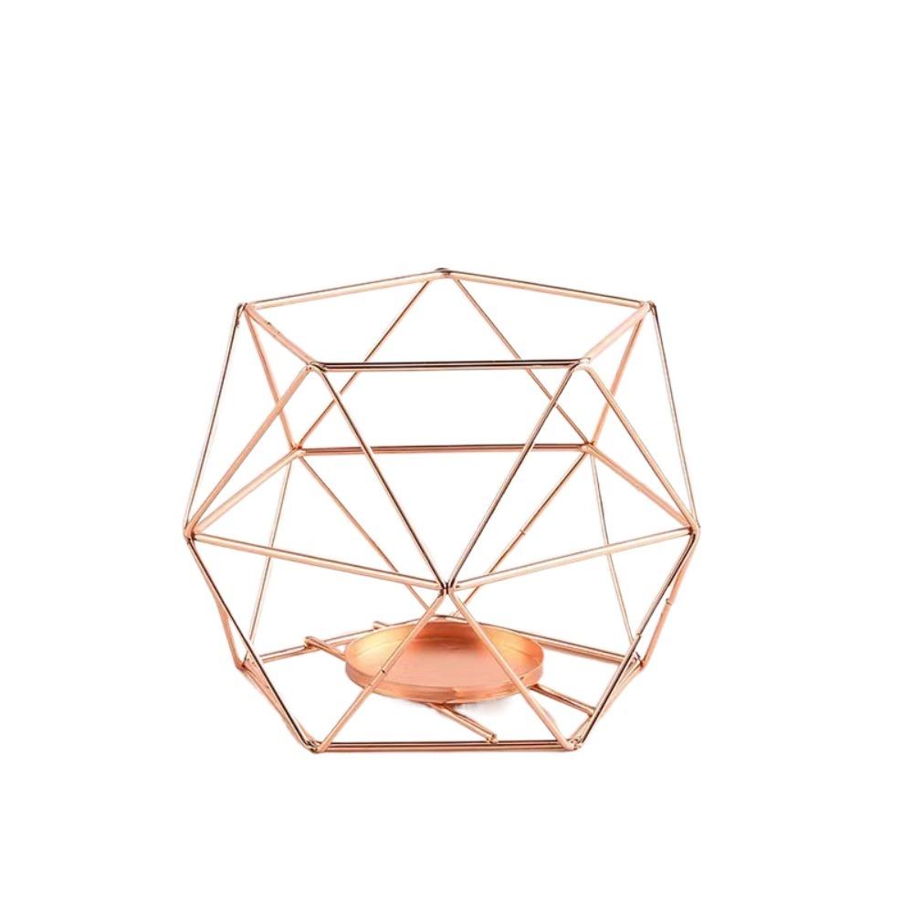 Металлический подсвечник полый держатель света новый многоугольный подсвечник рождественский