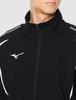Mizuno Training Size 32MCA140 Warm-Up Jacket, Sweat-Wicking, Quick-Drying, Black, L,