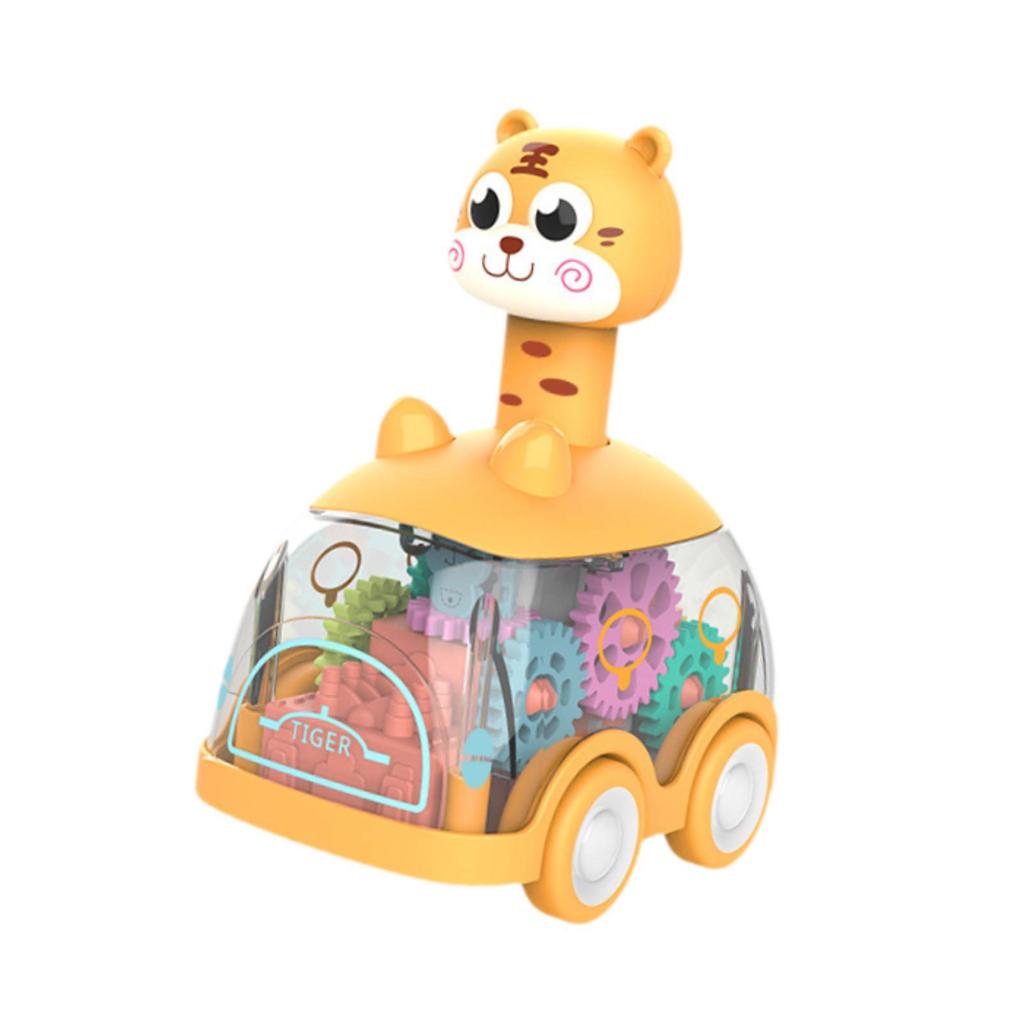 Игрушечная машинка для малыша, Игрушечная машинка-животное для малыша, Нажми и езжай, Для мальчика на день рождения 1 2 3 года