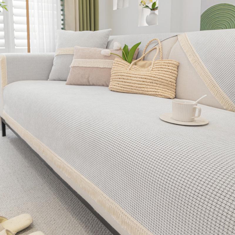 Подушка для дивана из синели, универсальная нескользящая подушка Four Seasons, новый свежий чехол для дивана, ткань с защитой от царапин