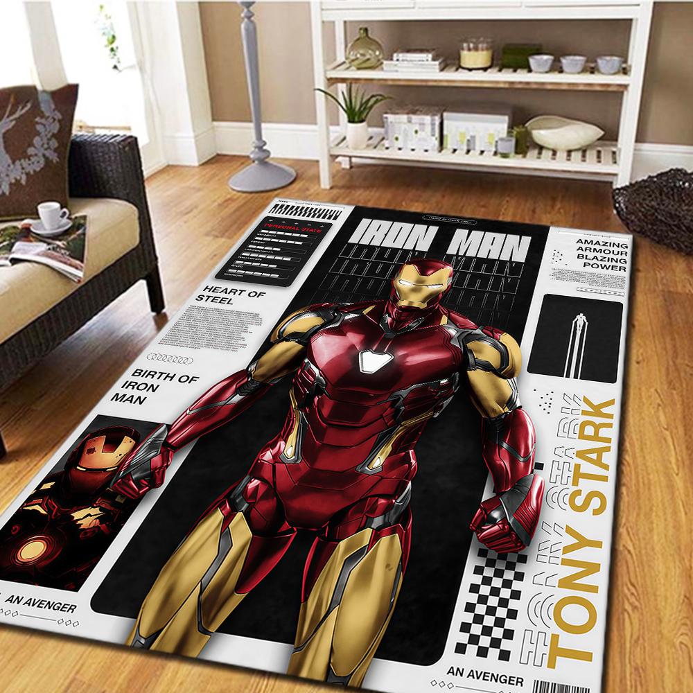 Iron Man Bedroom Carpet, Digital Printing Floor Rug, Home Decor Movie Mat, Living Room Play Mat -HYQ37
