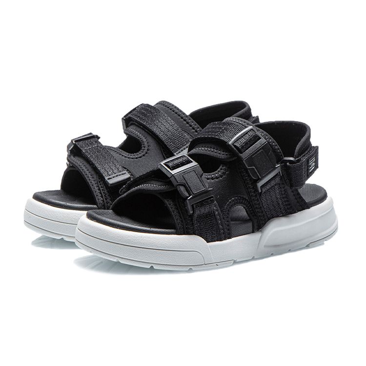 Сандалии спортивные детские LiNing Youth Coca, черные, белые YKUR010-1