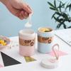 Мини Портативный Практичный Многоразовый Стакан для Завтрака и Супа для Студентов, Герметичные Кофейные Чашки из Пшеничной Соломы, Контейнер для Хранения Пищи, Посуда для Напитков