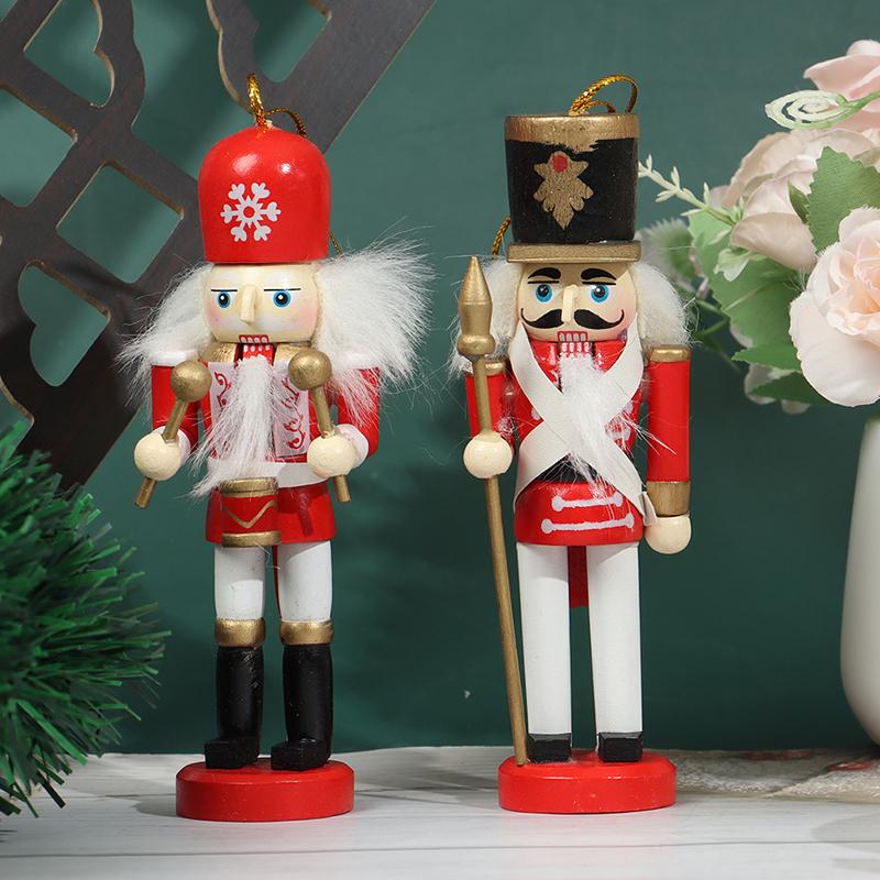 12 см деревянный Щелкунчик солдатик декор детская кукла веселое рождественское украшение