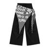 Vintage Strap-on Pleated Paratrooper Pants Women's Summer Design Loose Wide-leg Pants Dancing Pants