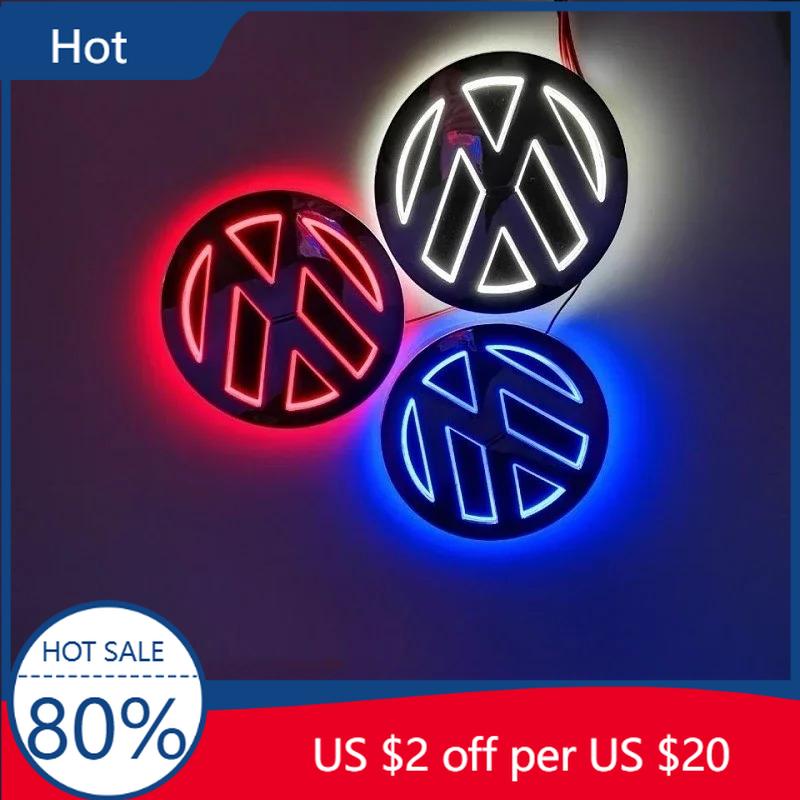 Новые Для VW VOLKSWAGEN Новые эмблемы 11 см 5D LED Для Volkswagen VW световой логотип, световой логотип на передней решетке, подходит для CC/G