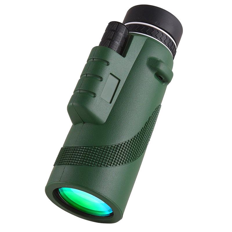 High Magnification 80X100 HD Green Monocular Telescope for Outdoor Bird Watching and Photography