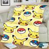 Pokémon Comfortable  Print Flannel Blanket for Travel, Bedrooms, Sofas, Beds, Chairs, Picnics-kwq174