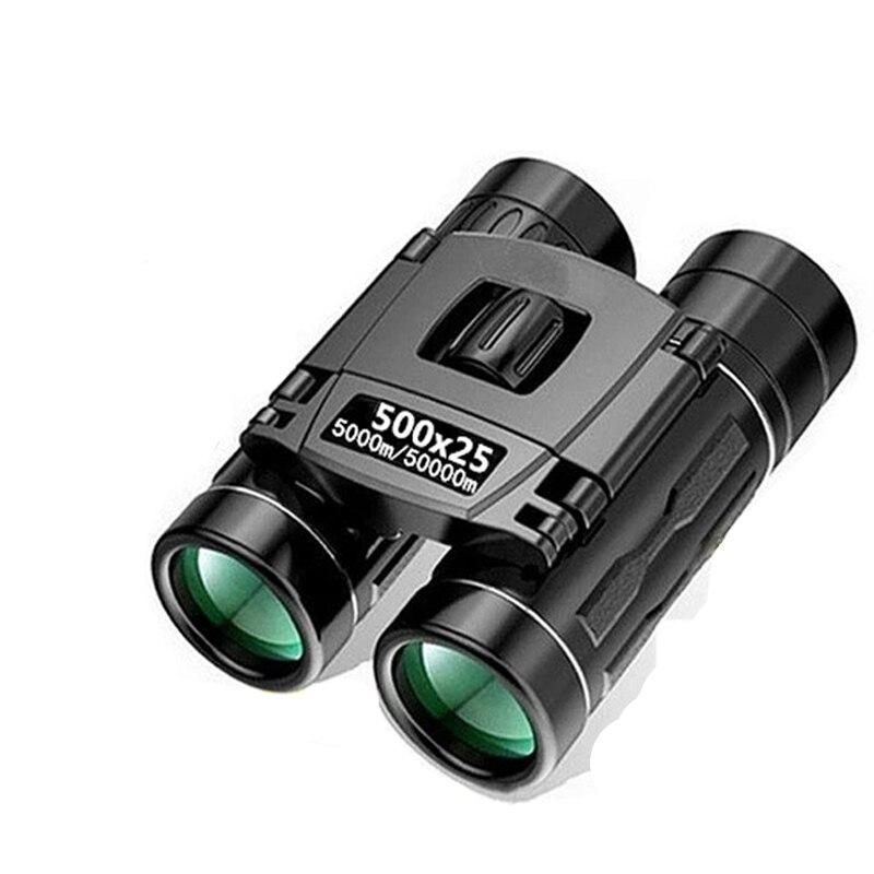 500X25 Portable Hd Zoom 5000M/50000M Binoculars Telescope Powerful Folding Long-Distance Vision Hunting Outdoor Camping Sports