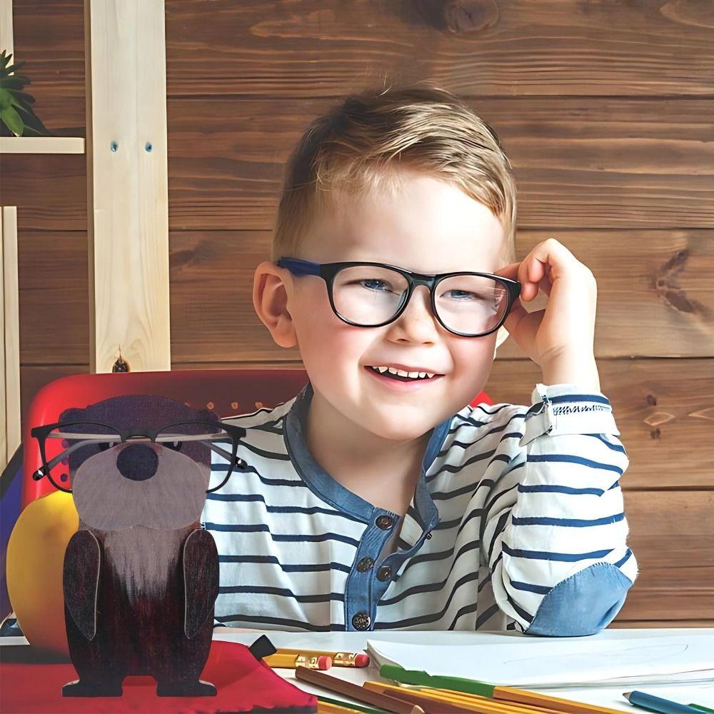 Деревянная подставка для очков в виде животных, ручная работа, деревянный орнамент, новый держатель для очков в виде животных