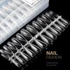 240Pcs/Bag Gel Nails Extension Full Cover Sculpted Clear Stiletto Coffin False Nail Tips