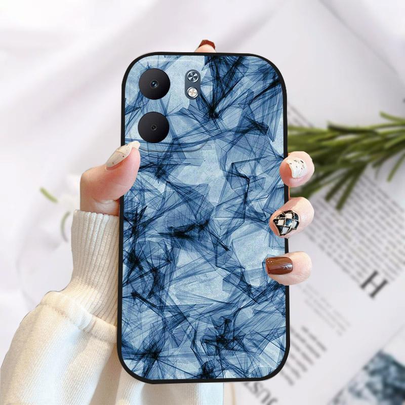 Чехол для OPPO A5X Модный Рисунок Черный Мягкий Силиконовый Чехол из ТПУ для OPPO A5X 5G CPH2733 OPPOA5X 4G CPH2725 Задняя Крышка Shell Capa