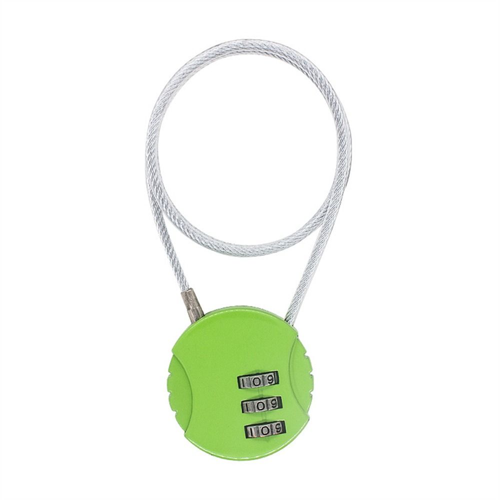 3 Digit Motorcycle Wire Rope Cycling Lock Password Helmet Lock Electric Vehicle Lock Helmet Lock