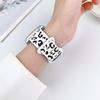 For Apple Watch Series 10 42mm/9 8 7 41mm/SE (2023) SE (2022) SE 6 5 4 40mm/3 2 1 38mm Leopard Silicone Strap
