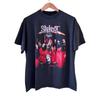 Винтажная футболка Slipknot Nu Metal Y2K с принтом 90-х, однострочная строчка, размер XL, UNISEX, РЕПРИНТ