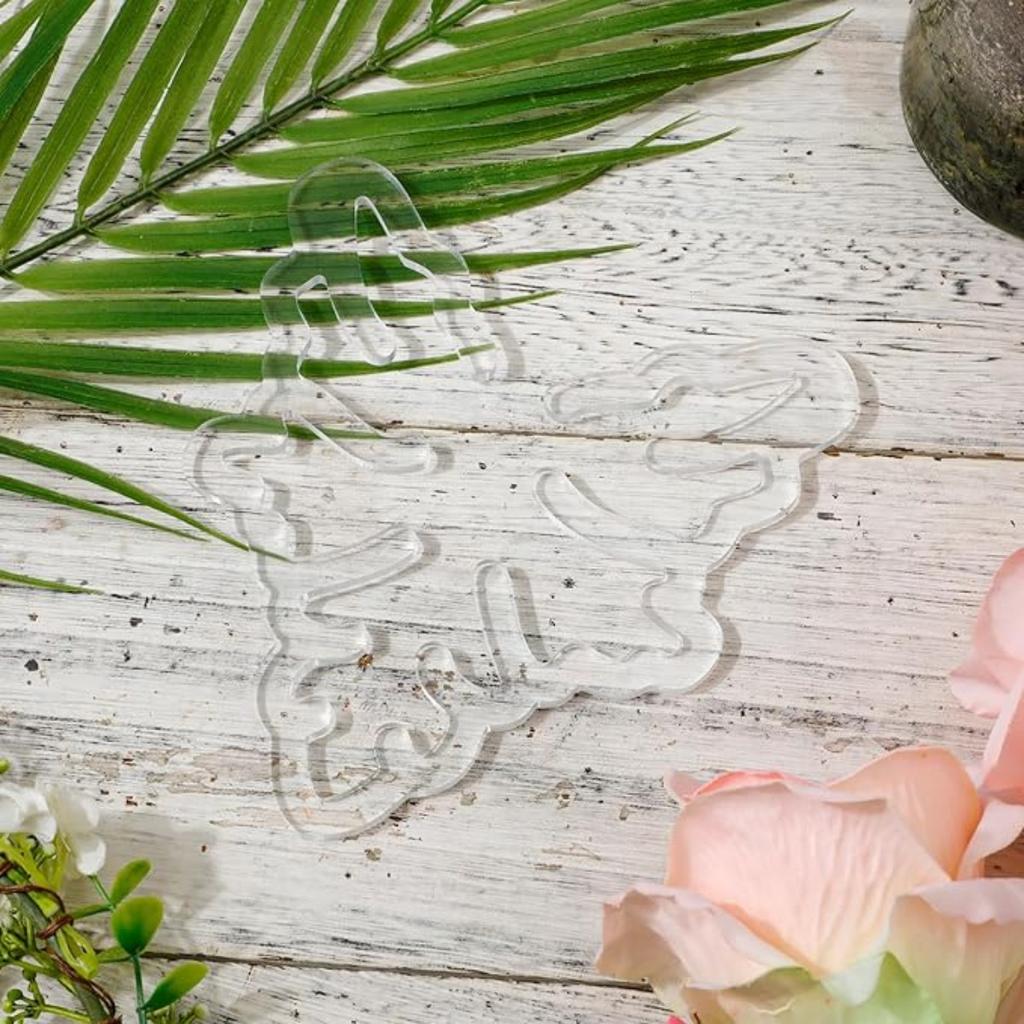 Plant Support Stakes Monstera Shaped Plant Stand, Acrylic Flower Shape Plant Growth Accessories for Indoor Outdoor Plants