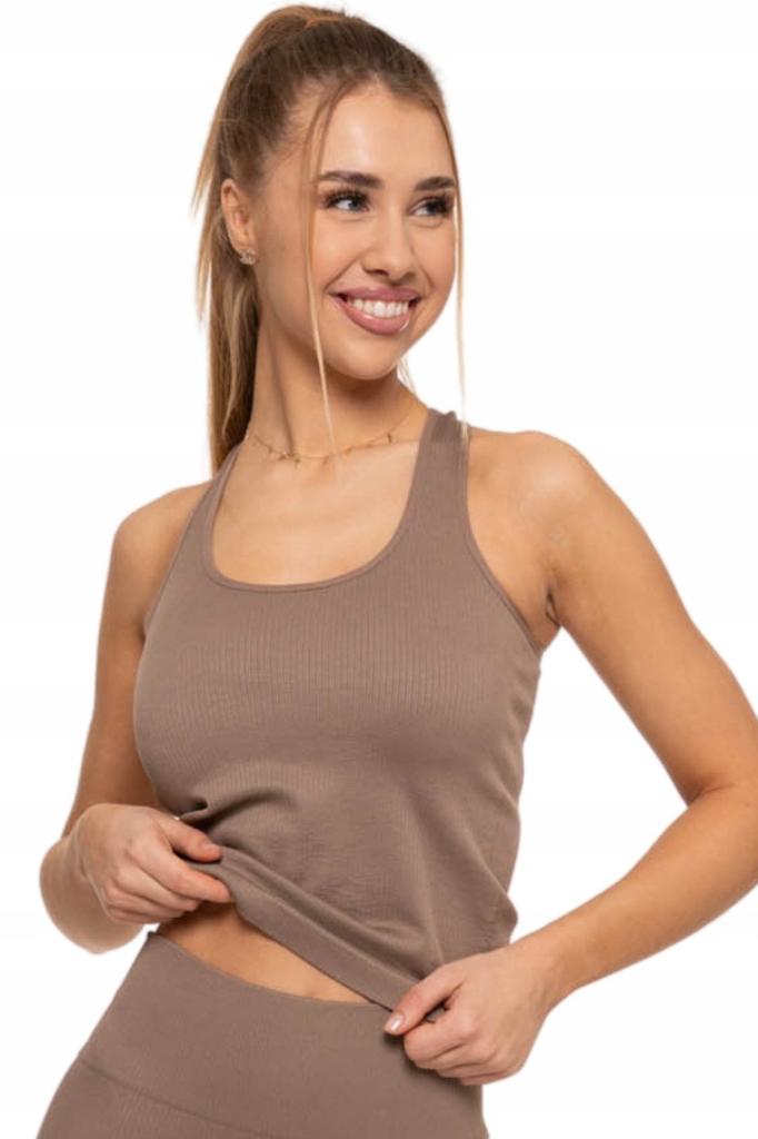 Women's Sports Top with Short Sleeves Comfortable Training MORAJ MOCCA S/M