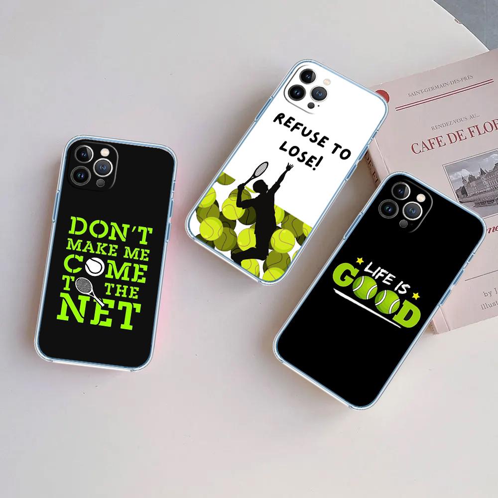 LO90 Tennis Sports Soft Shell Transparent Phone Case for Samsung Galaxy A04 A04S A14 A23 A34 A54 M23 M33 M52 M53